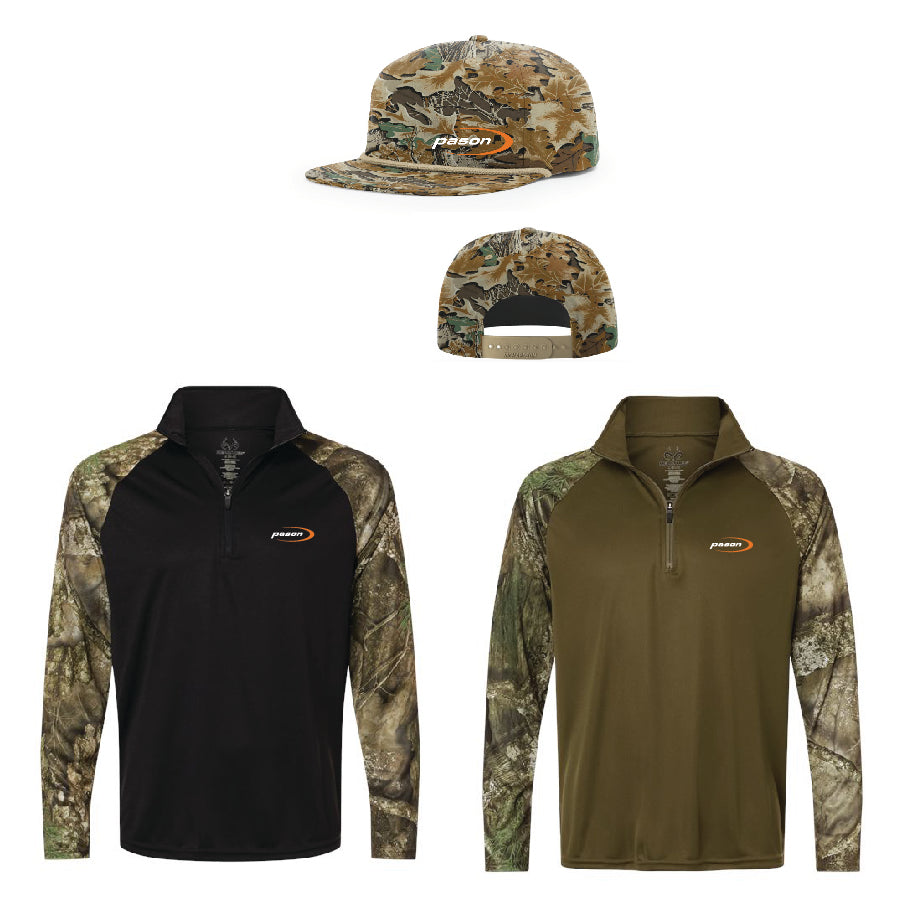 REALTREE Unisex Realtree® Performance Colorblocked Quarter-Zip Pullover + RICHARDSON Printed Umpqua Gramps Cap