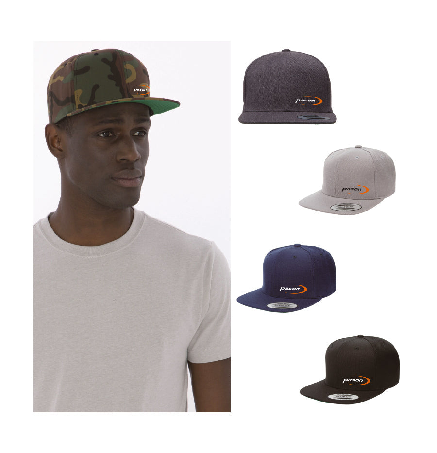 Yupoong Wool Blend Flat Bill Snapback Cap